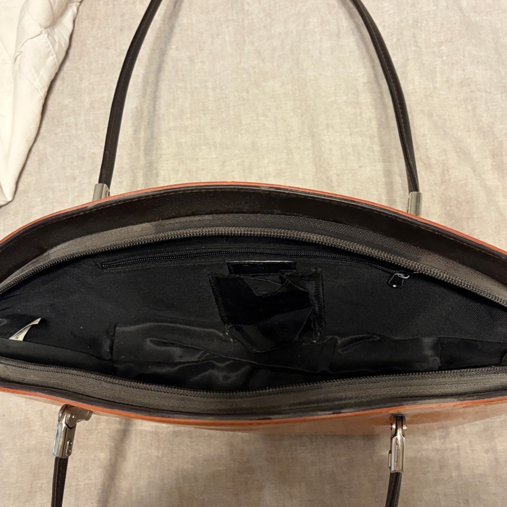 Beijo Orange and Black Shoulder Bag - Picture 3 of 3